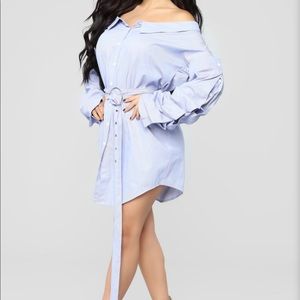 COTTON SHIRT DRESS